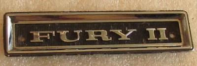 1968 PLYMOUTH FURY II КРЫЛО ЭМБЛЕМА ЗНАЧОК ЗАВОДСКОЙ ПОДЛИННЫЙ ОРИГИНАЛЬНЫЙ MOPAR OEM - Изображение 1 из 4
