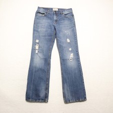 Aeropostale Driggs Men's Size 31x32 Blue Slim Fit Bootcut Distressed Denim Jeans