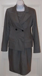 Blazer CALLULA LILLIBELLE Mezcla de Lana Gris Doble Pecho Muesca Talla 6 - Imagen 1 de 6