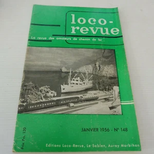 LOCO-REVUE HO REVUE D'OCCASION N° 148 JANVIER 1956 - Imagen 1 de 1