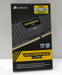 Corsair Vengeance LPX 16GB (2x8GB) DDR4 3200MHz C16 Desktop Gaming Memory Black - Picture 1 of 4