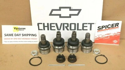 OEM Dana Spicer Upper Lower Ball Joint Set Chevy Dana 44 and 10 Bolt Front Axle - Image 1 of 4