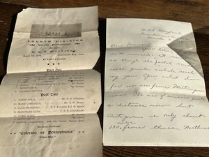1906 Spanish American Philippine War USS Maryland Guantanamo Bay Cuba letter etc - Picture 1 of 2