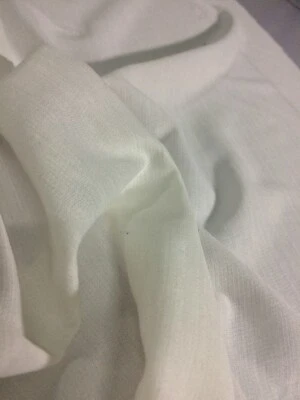 OFF WHITE STRETCH NYLON LINING FABRIC : 140CM WIDE : $3.00 PER METRE - Image 1 of 3