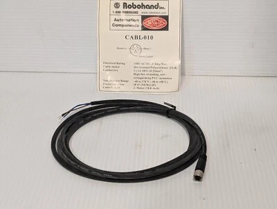 NOS Robohand CABL-010 3 Pole Sensor Cordset+Returns - Image 1 of 4