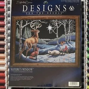 NUEVO Diseños para la Aguja "Noche de Paz" Kit Punto de Cruz #5613 Ventana de la Naturaleza - Imagen 1 de 24