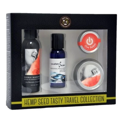 Earthly Body Tasty Travel Gift Set - Watermelon Massage Edible Oil Candle - Image 1 of 2