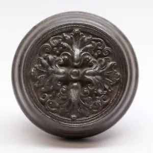 1900s Louis XIV Sargent Cast Iron Black 4 Fold Door Knob - Picture 1 of 4