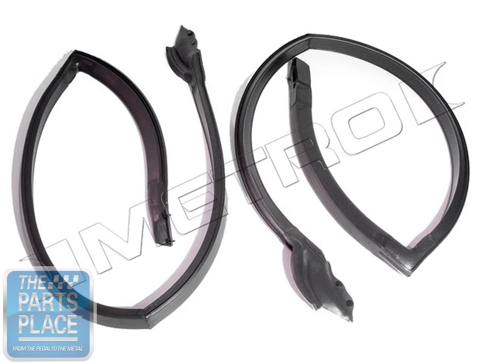 1974-76 Buick Riviera Roofrail Weatherstrip Seals Pair - New - Image 1 of 1