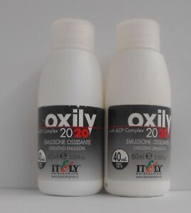 IT&LY 40 VOLUME OXILY 2020 Oxidizing Emulsion / Developer ~Lot of 2~ 2.01 fl oz!