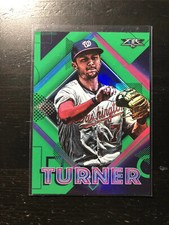 2020 Topps Fire Green #86 Trea Turner /199 Phillies Card PWE