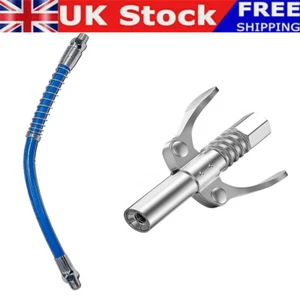 Grease Gun Adapter Hose Kit Coupling End Fitting Coupler Quick Lock On Release - Picture 1 of 6