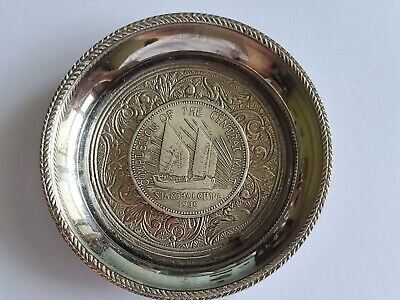 👍 China Chinese Completion Of Central Mint Coin Solid Silver Dish Plate 纯银 • 355.45$
