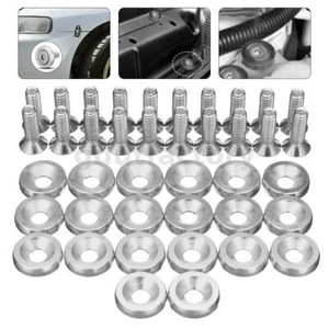 20pcs CNC Aluminum Bumper Fender Washer Bolt Engine Bay Dress Up Kit M6x15mm - Picture 1 of 10