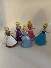 Disney Princess Magiclip Magic Clip Dolls X 5 Cinderella, Sleeping Beauty