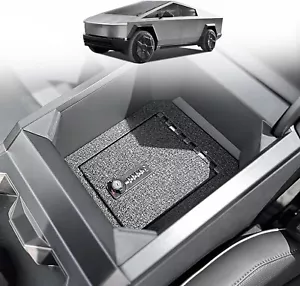 BestEvMod Center Console Safe Lock Box Compat with Tesla Cybertruck 2023 2024 - Bild 1 von 10