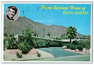 1981 Home Dean Martin Palm Springs California CA Vintage Antique Posted Postcard
