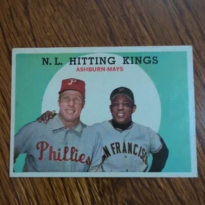 1959 Topps - #317 Willie Mays, Richie Ashburn EXMT +. Beautiful card - Picture 1 of 6