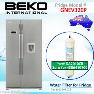 Beko Fridge GNEV320P Compatible In-line External Water Filter Suits 4386410100 - Picture 1 of 11