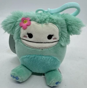 Original Squishmallows 3.5" Joelle The Bigfoot With Flower Clip On - Picture 1 of 4