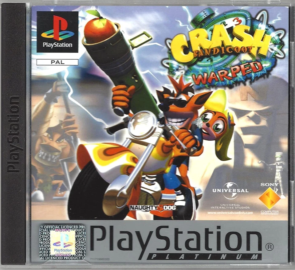 PS1 / Sony Playstation 1 - Crash Bandicoot 3 - Warped [Platinum] mit OVP - Bild 1 von 1
