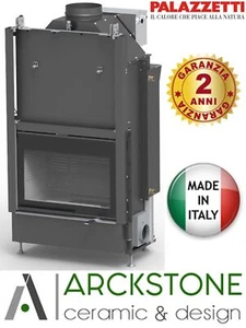 Palazzetti HWT S78F Front Thermo Holzkamin offene Vase Holzhalter 34,3 kW - Bild 1 von 3