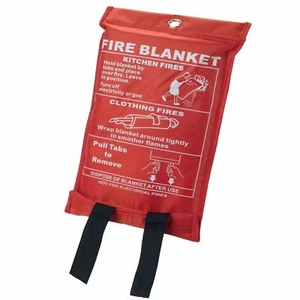 1M X 1M Large Red Fire Blanket Case Quick Release Home Kitchen Office Caravan - Picture 1 of 1