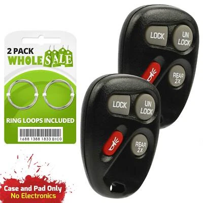 2 Replacement For 2002 2003 2004 2005 Chevrolet Blazer Key Fob Remote Shell Case Foto 1 de 3