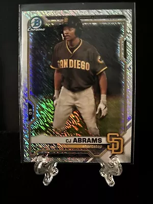 CJ Abrams 2021 Bowman Chrome #BCP-227 SHIMMER Refractor San Diego Padres - Image 1 of 2