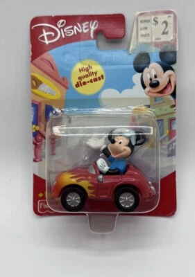 Fisher Price Disney Die Cast Car Mickey 2000 Unopened - Image 1 of 4