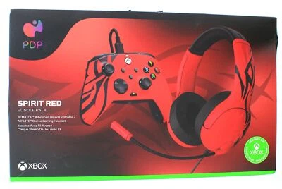 PDP Spirit Red Bundle Pack (Wired Controller, Headset) - Image 1 of 2