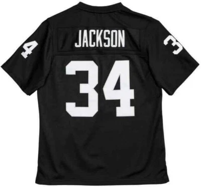 CAMISETA OAKLAND RAIDERS BO JACKSON #34 MUJER MITCHELL & NESS LEGACY LAS VEGAS Foto 1 de 4