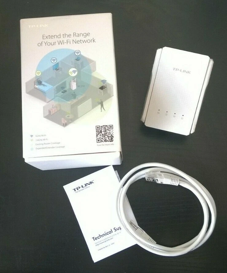 TP-LINK RE210 Wi-Fi Range Extender Dual Band AC750 - Image 1 of 4