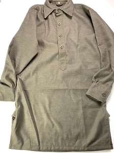 WWII GERMAN HEER WAFFEN M31 GREY WOOL COMBAT FIELD OVER SHIRT - SIZE 3 (46-48) - Bild 1 von 6