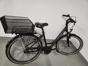 Winora Hollywood N7 26" Black Matt (includes Basil back basket) - Bild 1 von 7