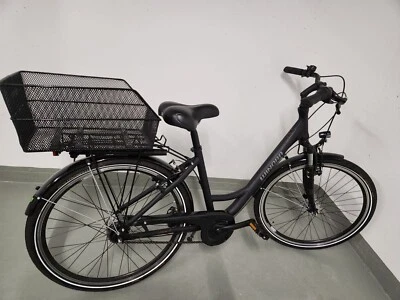Winora Hollywood N7 26" Black Matt (includes Basil back basket) - Bild 1 von 4