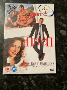 50 First Dates, Hitch, My Best Friends Wedding Triple Feature DVD New &Sealed - Picture 1 of 7