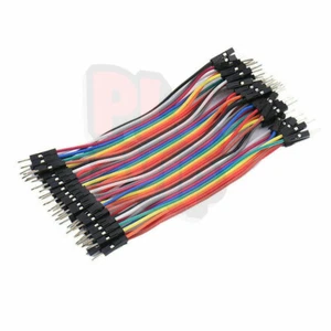 40PCS Dupont 10CM Male To Male Jumper Wire Ribbon Cable for Breadboard Arduino - Picture 1 of 1