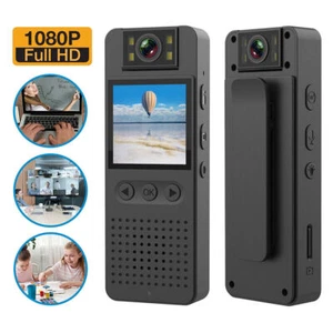 Mini Camera Camcorder HD 1080P Body Police Cam Audio Video DVR IR Night Vision - Picture 1 of 28