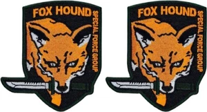 Metal Gear Fox Hound Special Forces Patch | 2PC 3.5" X 3" iron on or Sew on - Picture 1 of 2