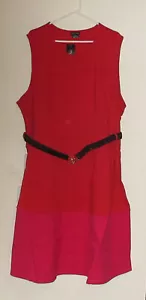 City Chic Dress Colour Splice Red Size XXL - Picture 1 of 2