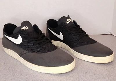 Hombres Nike Lunarlon Zapatos Fitness Caminar 631044-002 Talla 13 Negro Foto 1 de 4