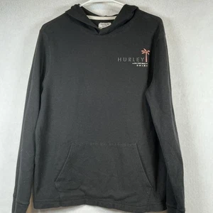 Hurley schwarzer Thermo Hoodie Aloha Only Since 99 Größe M Spell out Water - Bild 1 von 6