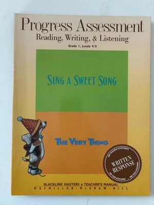 Progress Assessment: Reading, Writing, & Listening, Grade 1, Levels 4-5 [pb] - Image 1 of 2