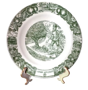 Collector Plates re Ohio re Johnny Appleseed, from Kettlesprings Kilns - Picture 1 of 4