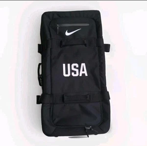 Nike FiftyOne49 32" Cordura Team USA Roller Wheeled Suitcase Bag Black Luggage - Picture 1 of 3