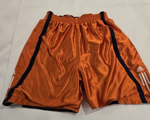 VTG Adidas Men's Reversible Basketball Shorts Orange Mesh White Navy XS-S - Picture 1 of 10