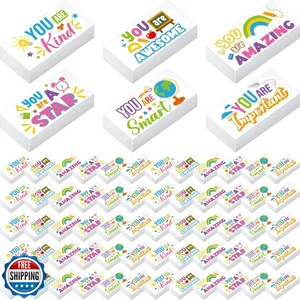 Resurhang 180 Pcs Inspirational Erasers for Kids Christian Pencil Erasers Bul - Picture 1 of 5