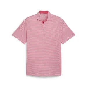 PUMA Isle Pique Short Sleeve Polo Shirt Mens Pink Casual 62447205 - Picture 1 of 2