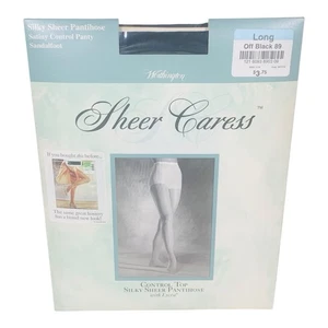 Worthington Sheer Caress Long Black 89 Pantyhose Stockings Hosiery - Picture 1 of 6